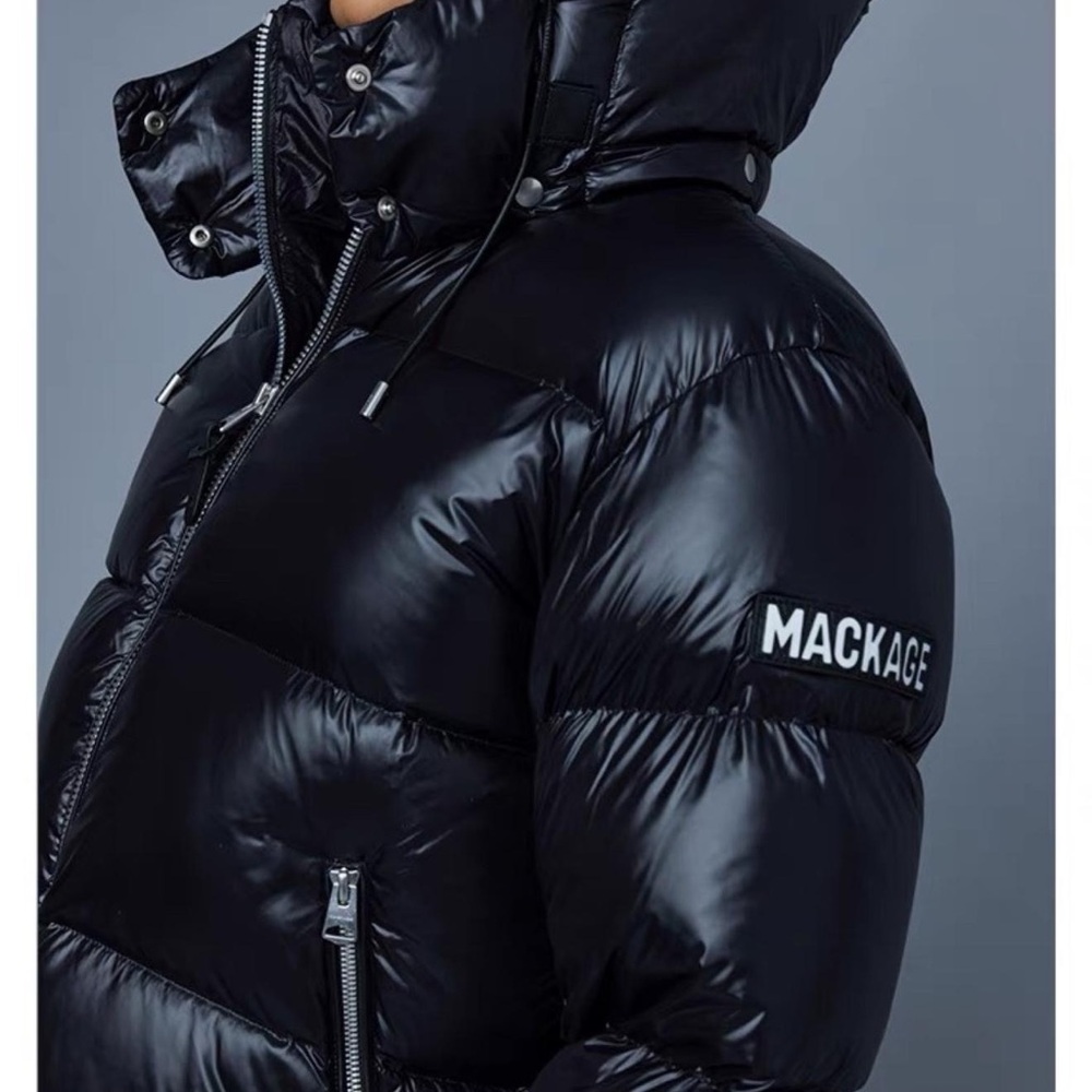 Mackage Shiny Black Down Jacket - image 1